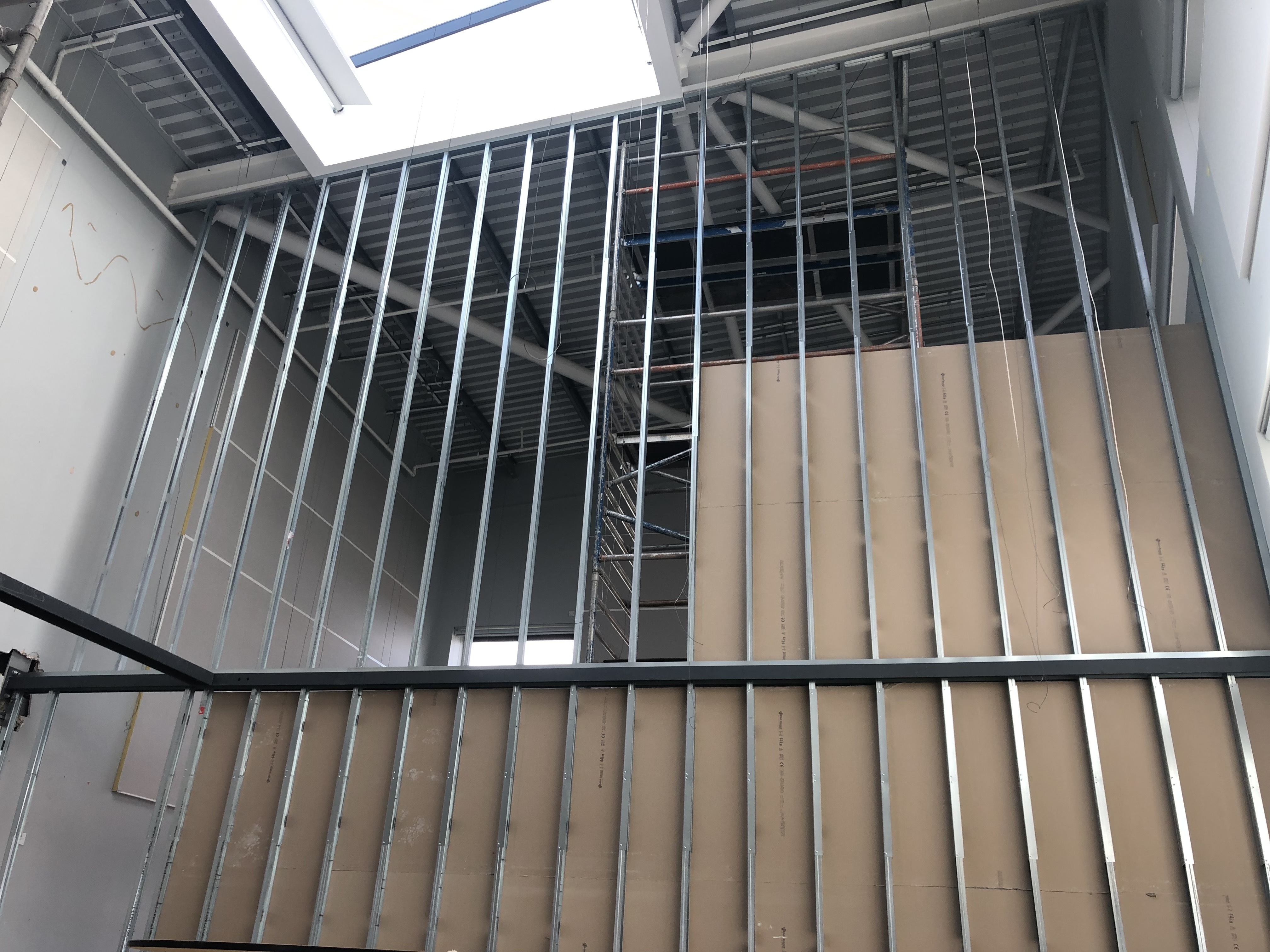 Dawber Williamson Ceilings Partitions at Andrew Marvel College Hull DWC 8