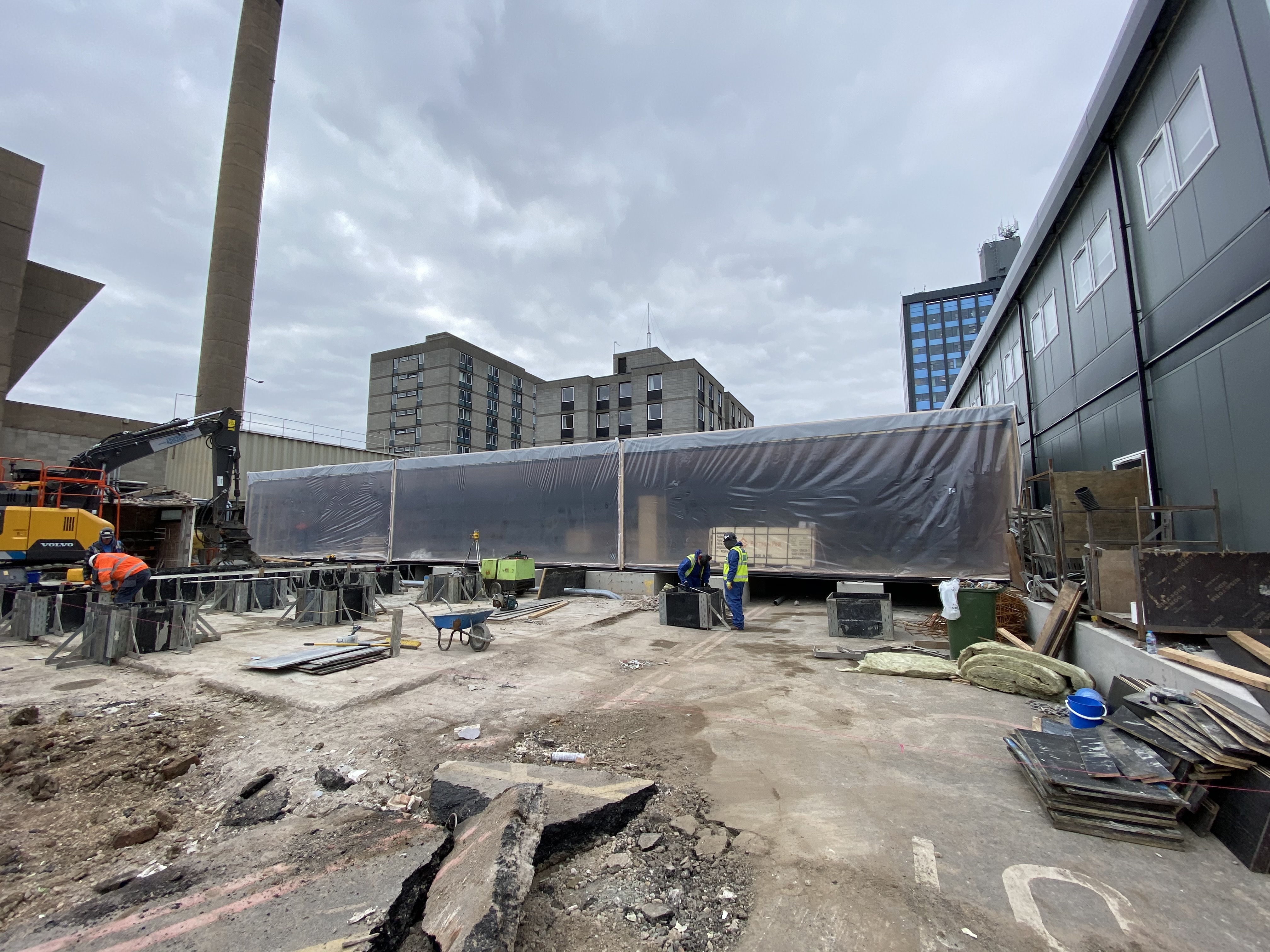 Dawber Williamson Ceilings Partitions at Ward 37 Hull Royal Infirmary DWC 3