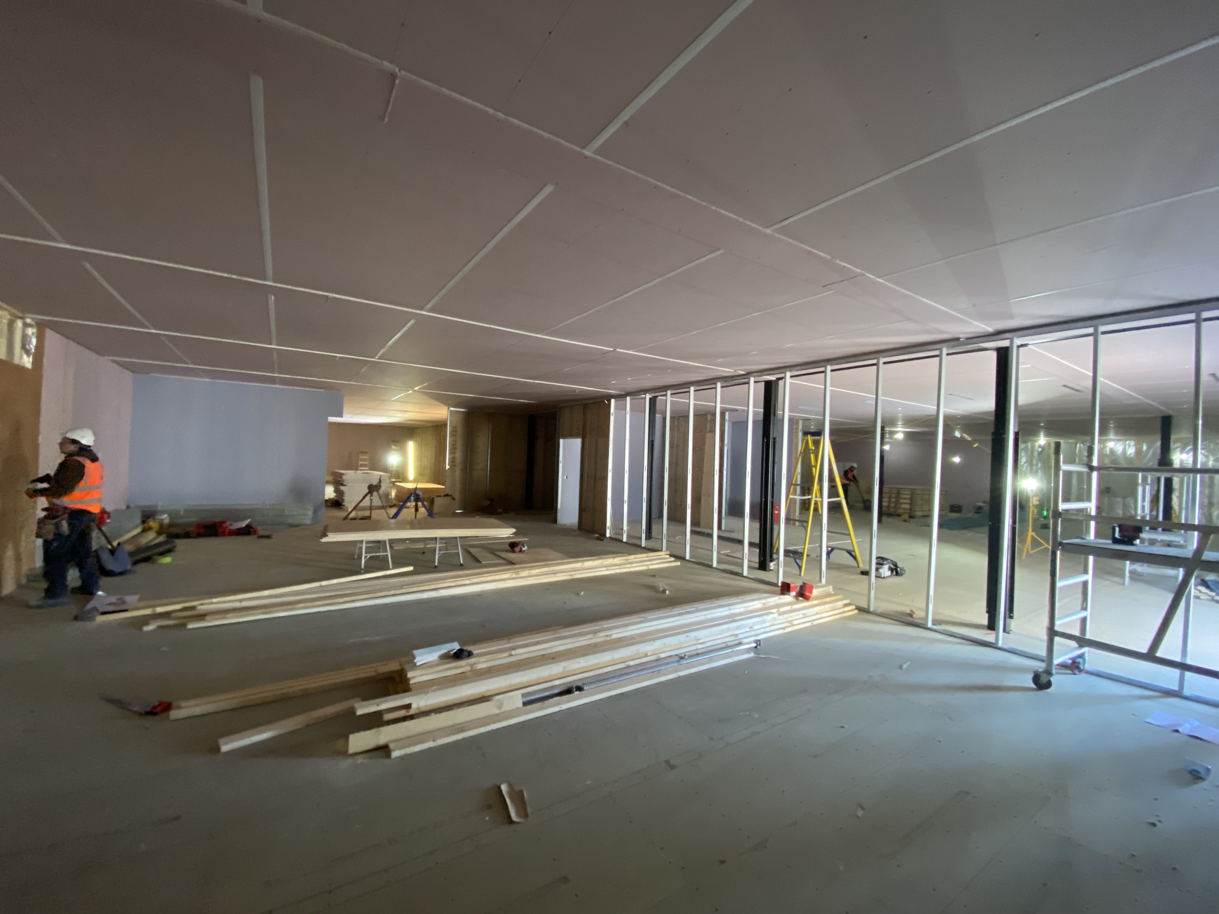 Dawber Williamson Ceilings Partitions at Ward 38 Hull Royal Infirmary DWC 3