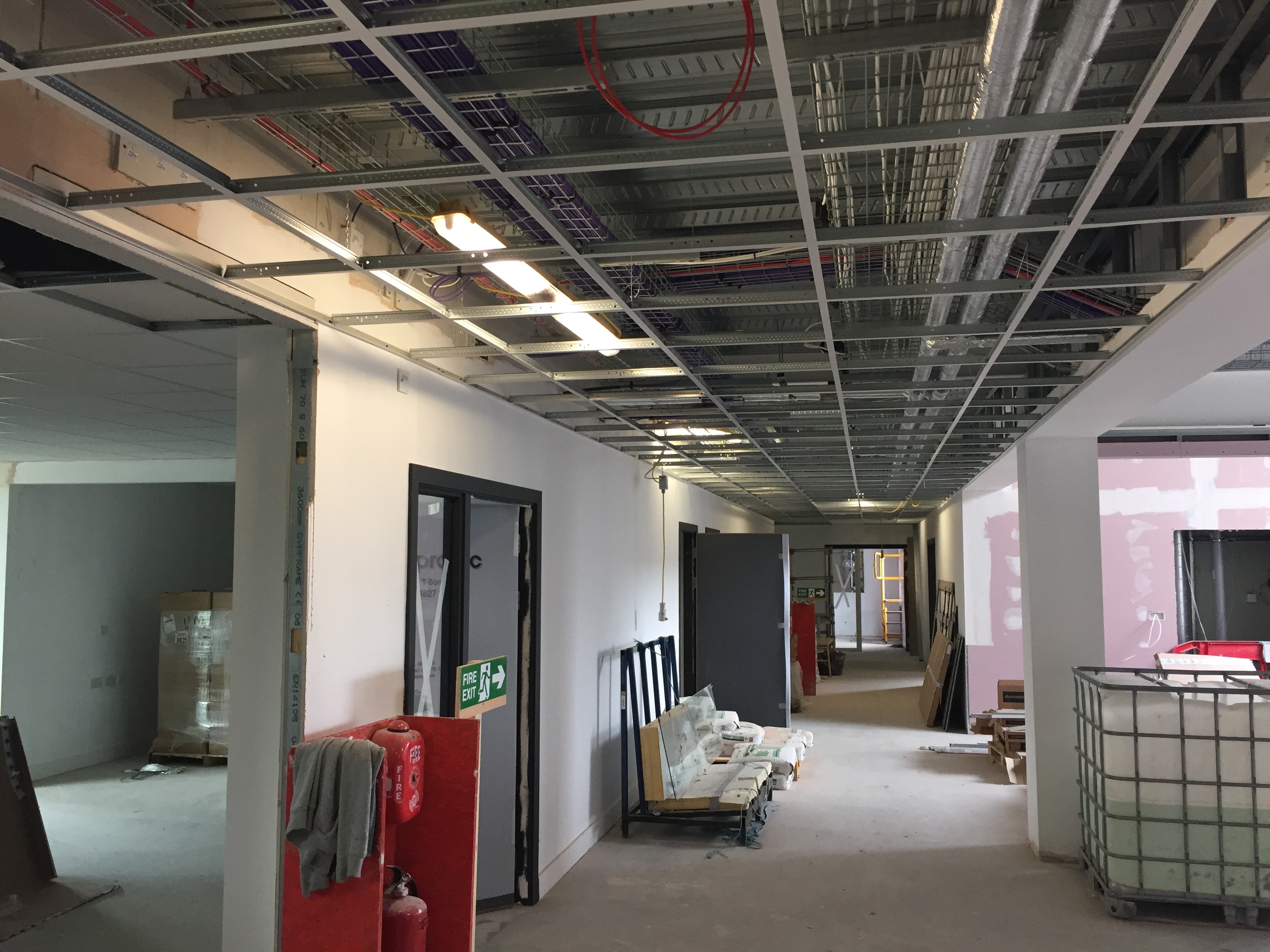 Dawber Williamson Ceilings Partitions at the Staff House Hull University DWC 2