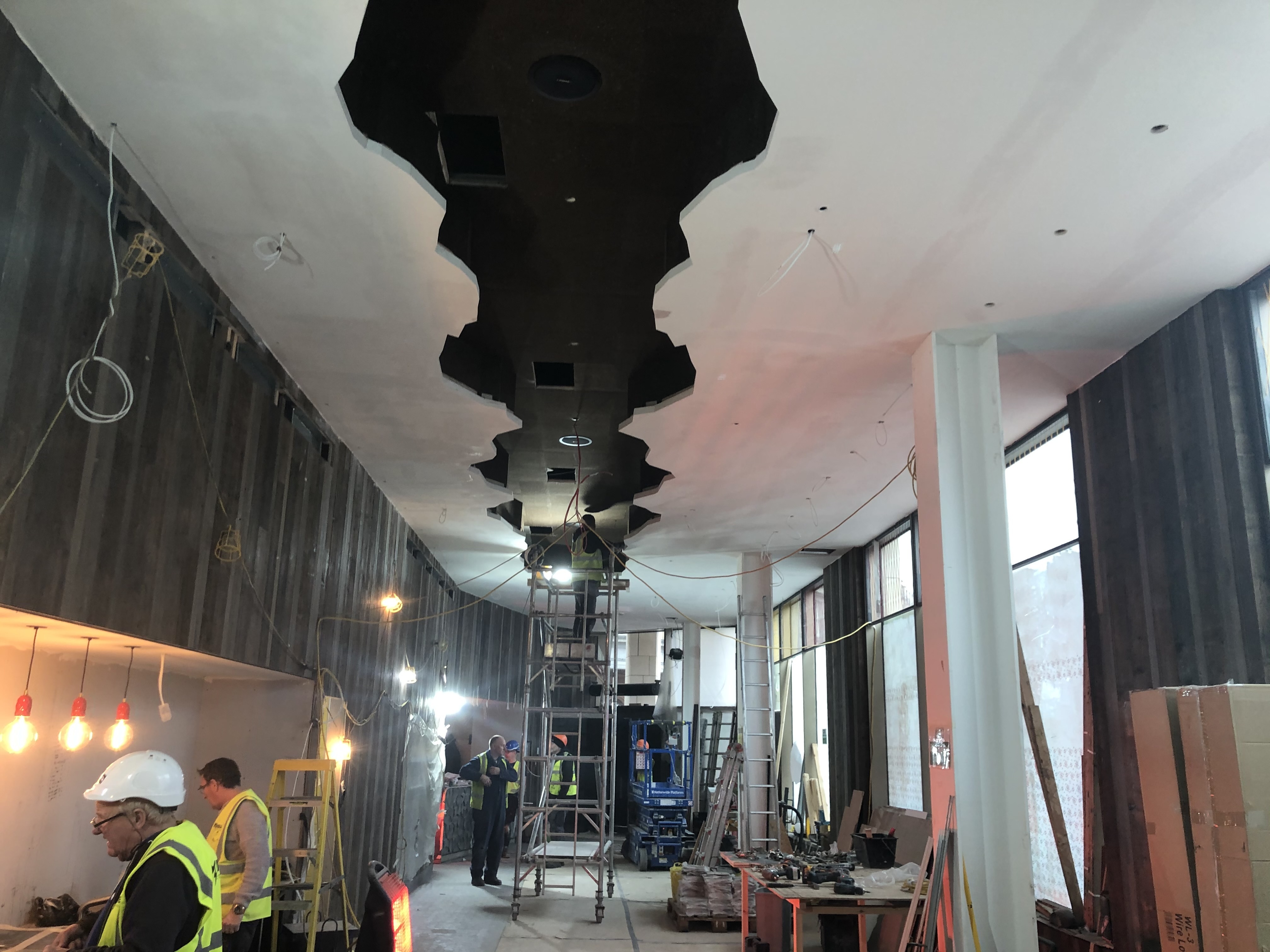 Dawbers Dawber Williamson Ceilings drylining works at the new Nandos Restaurant in Newcastle5