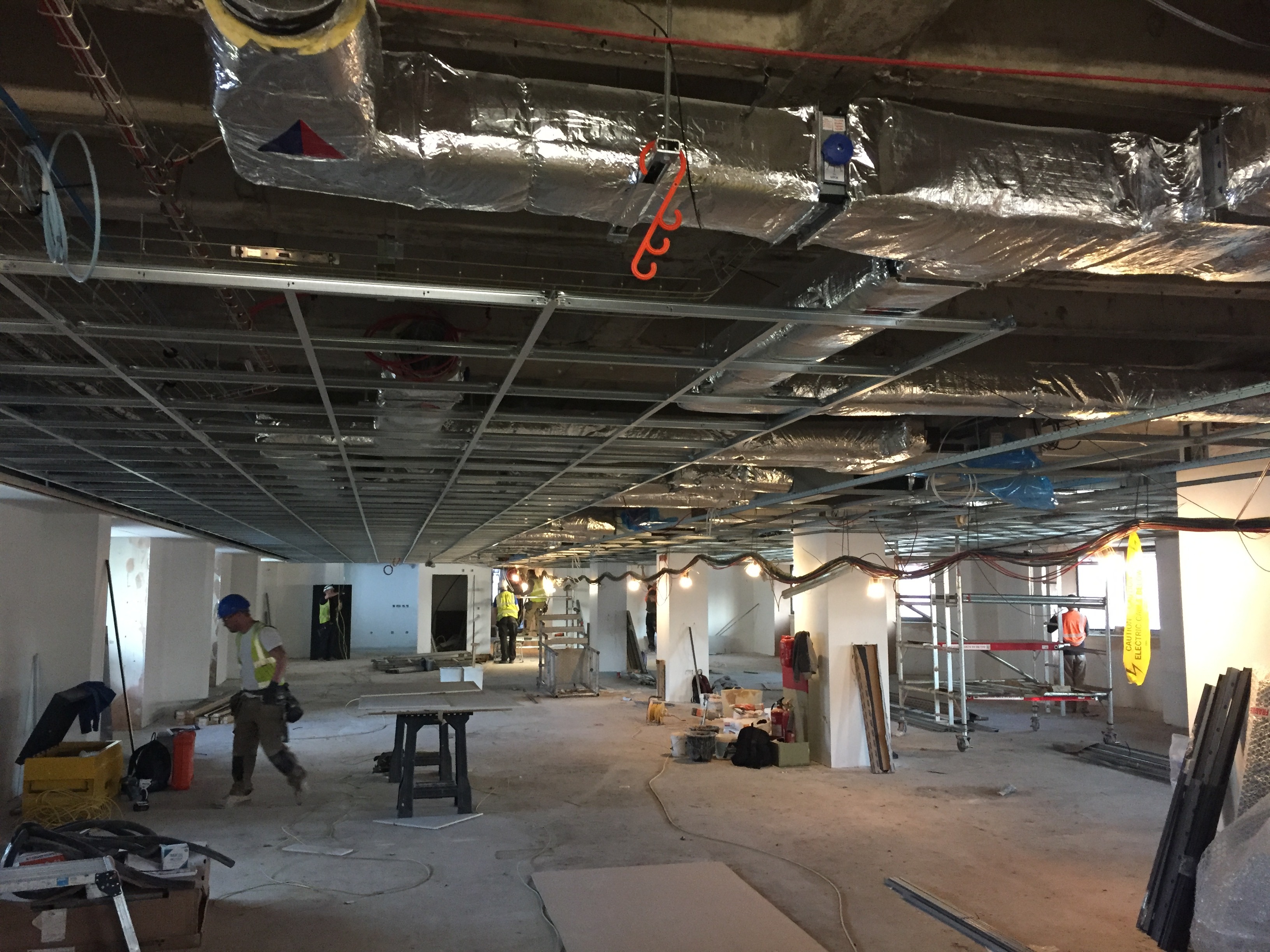 Dawbers Williamson Ceilings Partitions at Colonnades Building Doncaster Dawbers 3