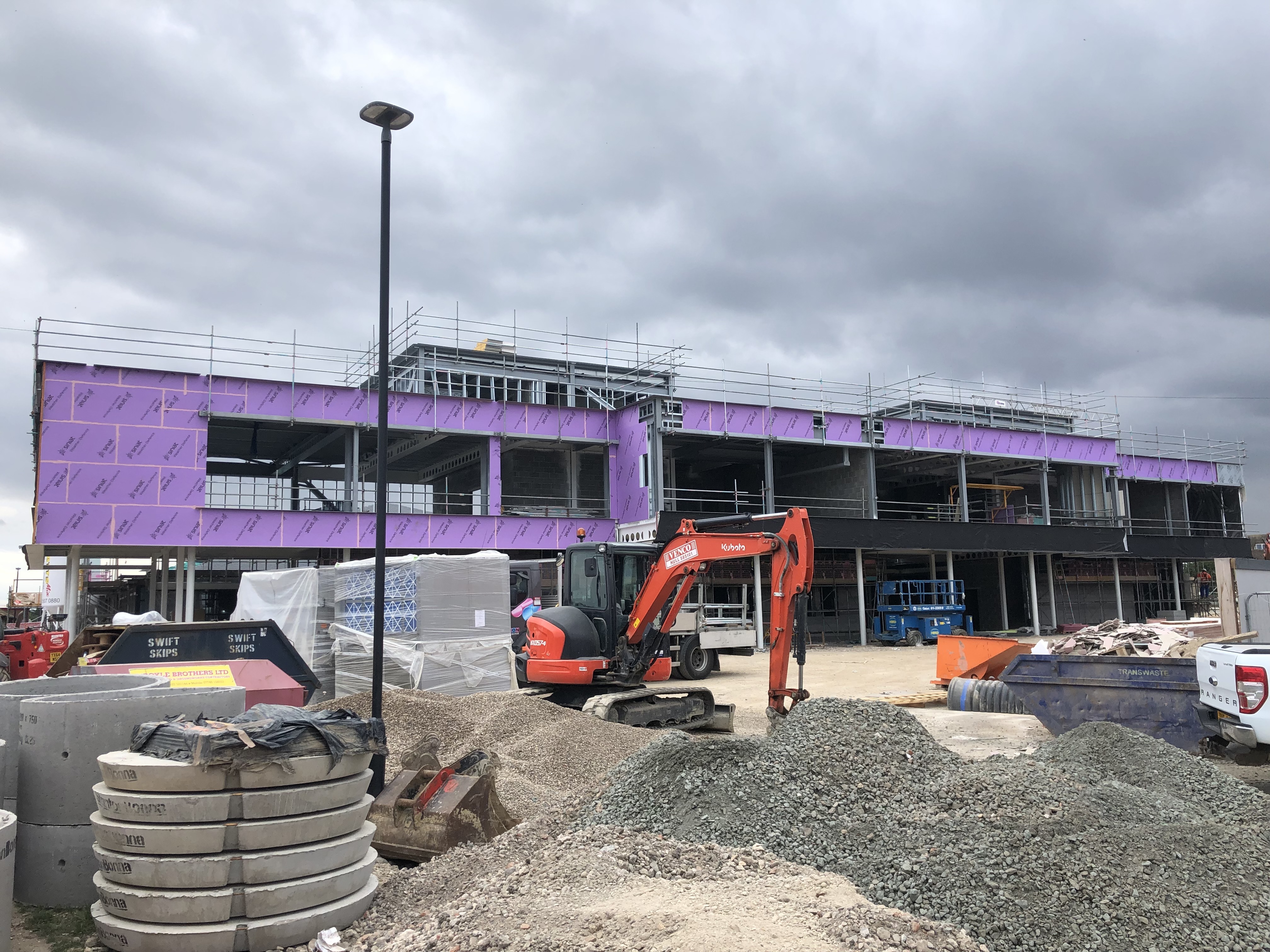 Dawbers drylining fit out works at the Hornsea Leisure Centre 13