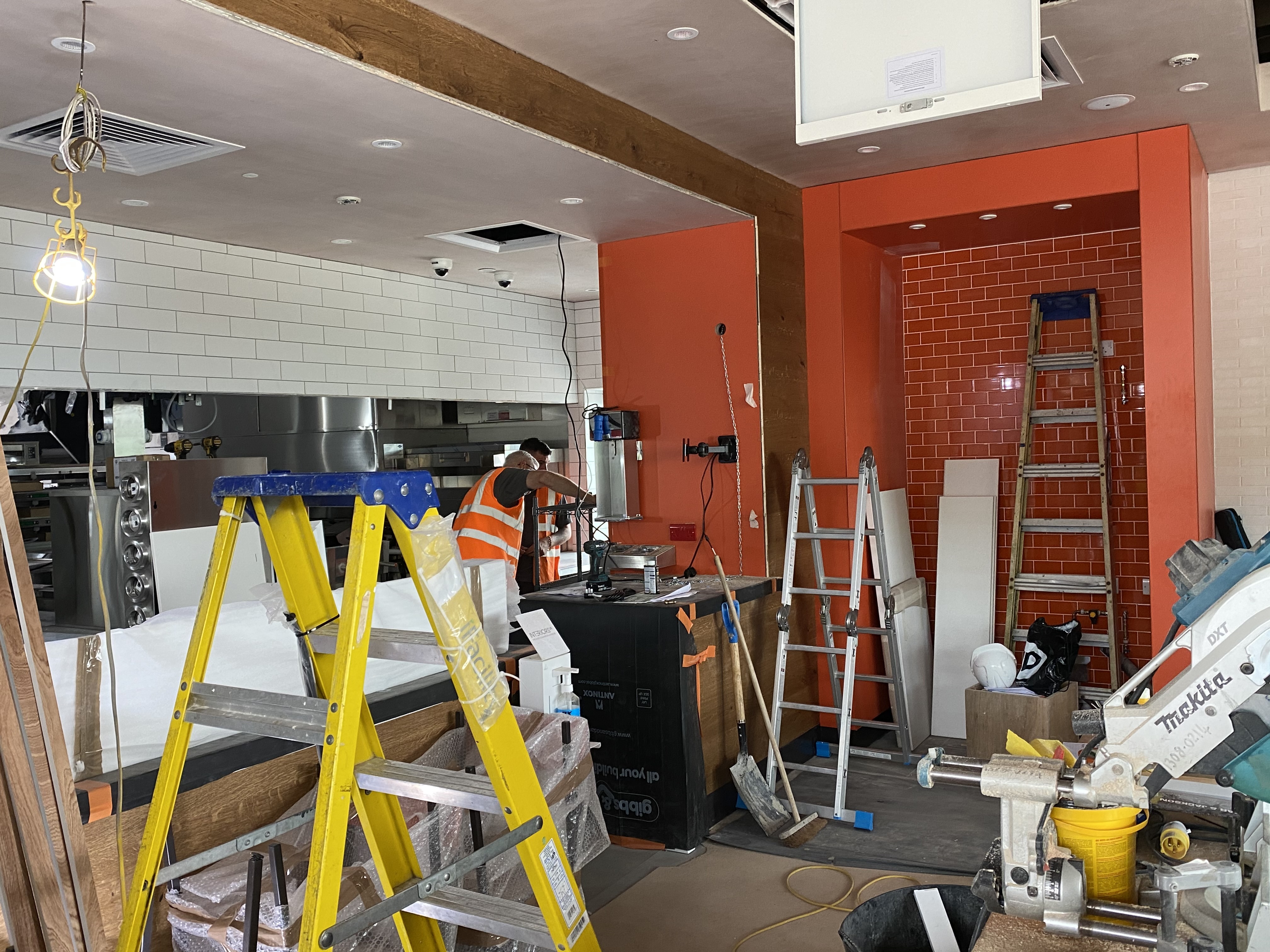 Dawbers drylining works at Burger king Worksop 6