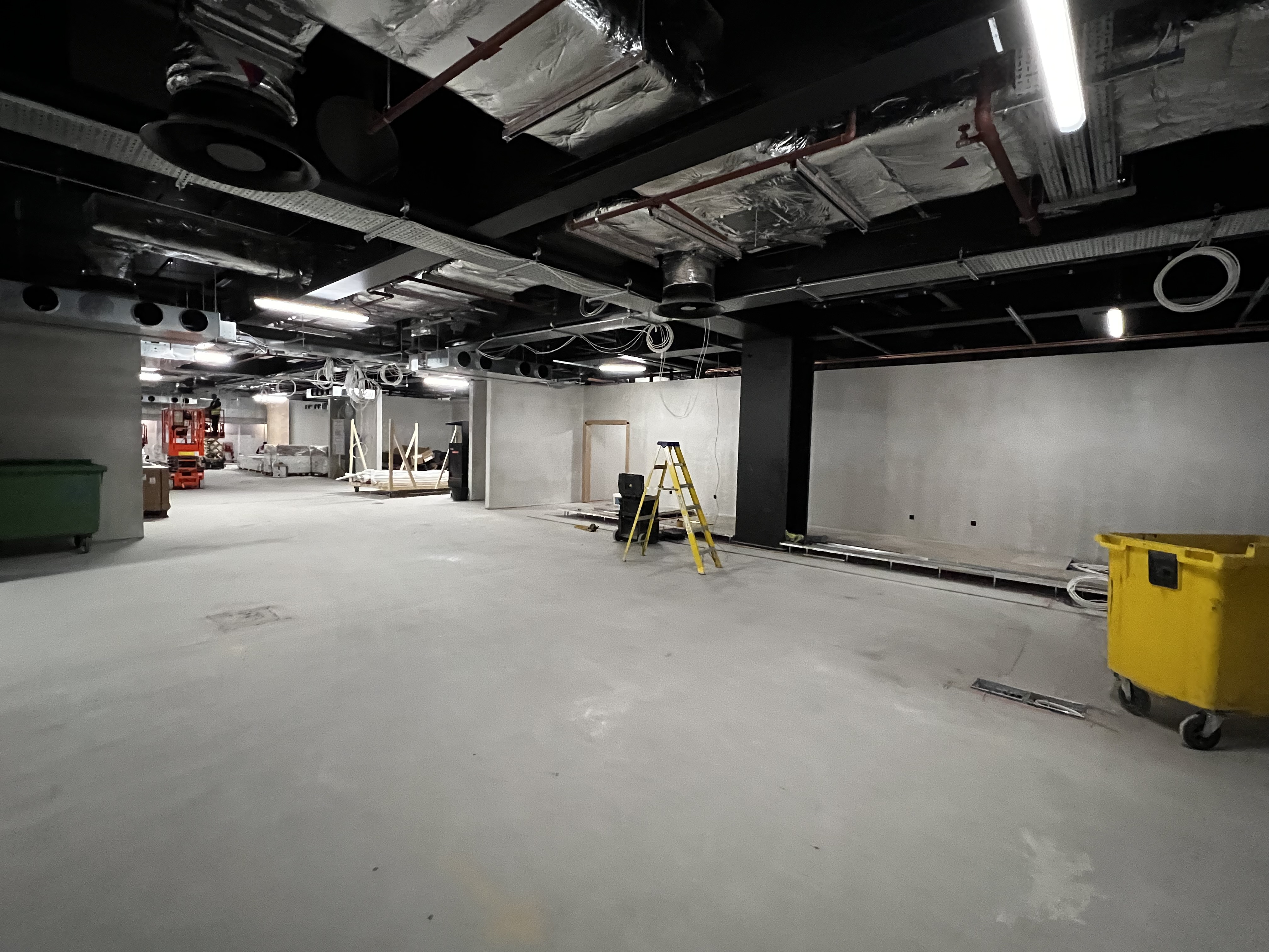 Dawbers drylining works at the new food arcade at Battersea 24