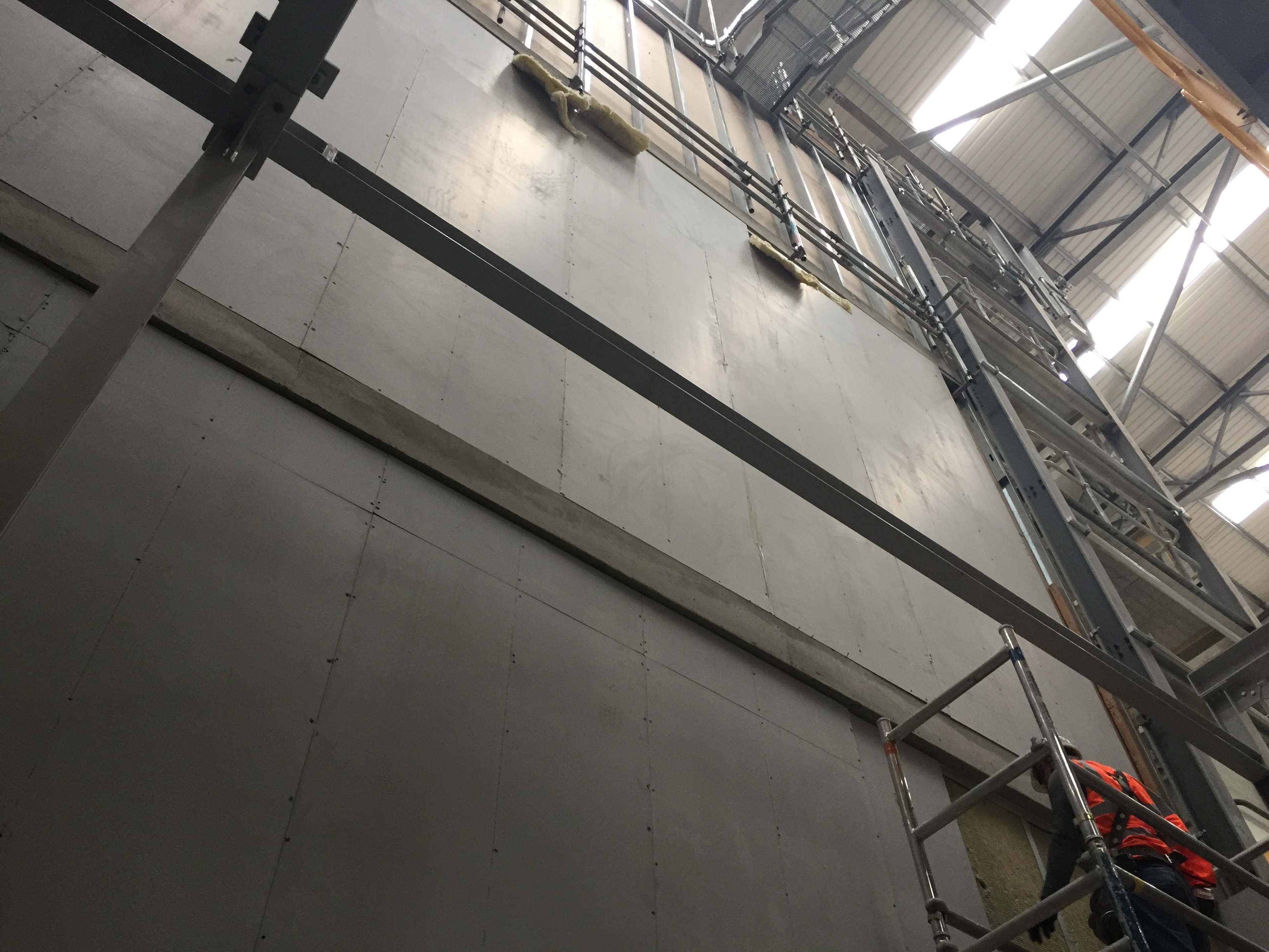 Dawbers internal drylining works at Energy works centre 11