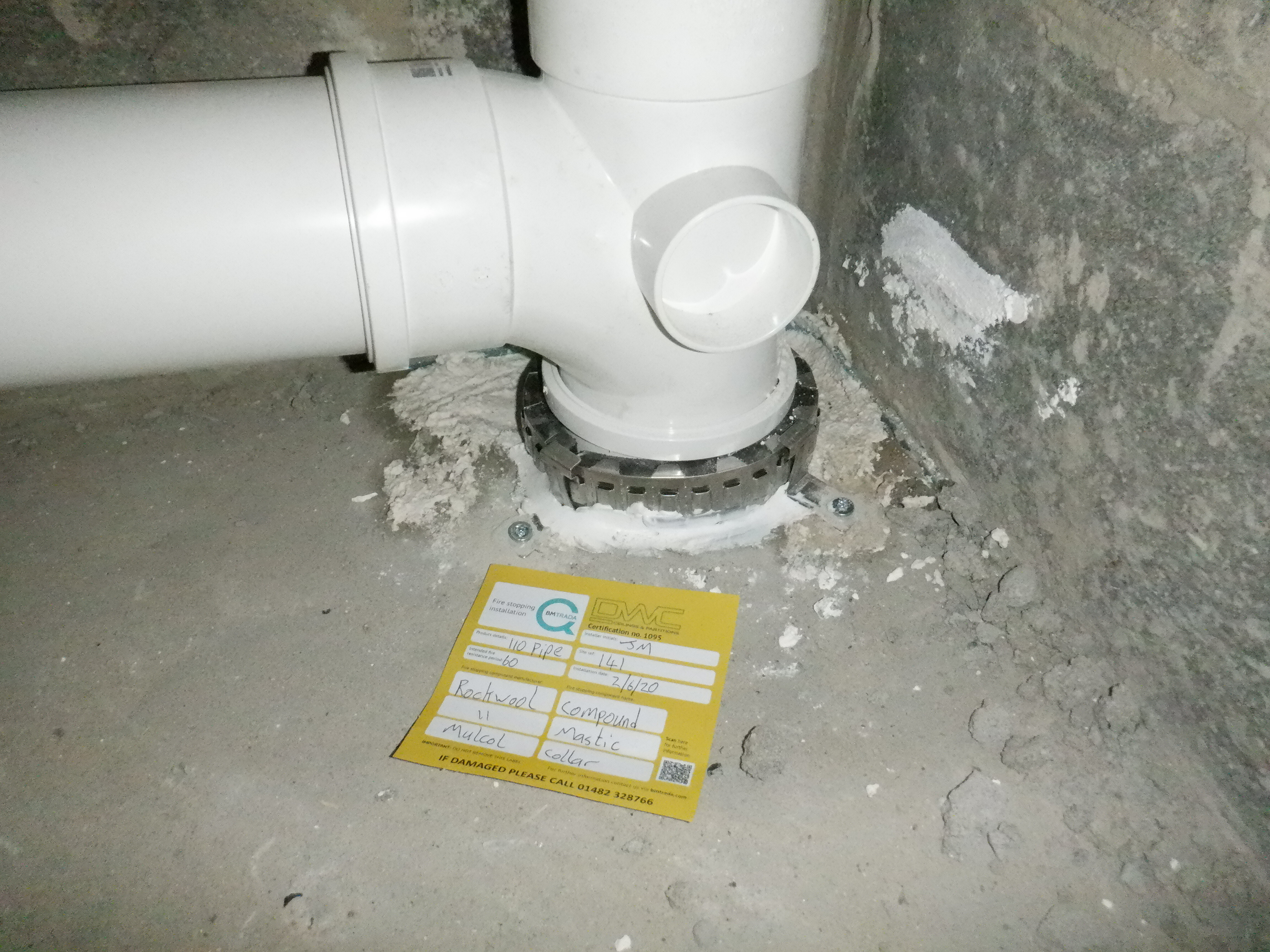 Firewall Fire Stopping at Cottingham Care Home Facility using Fire Survey Pro App 6