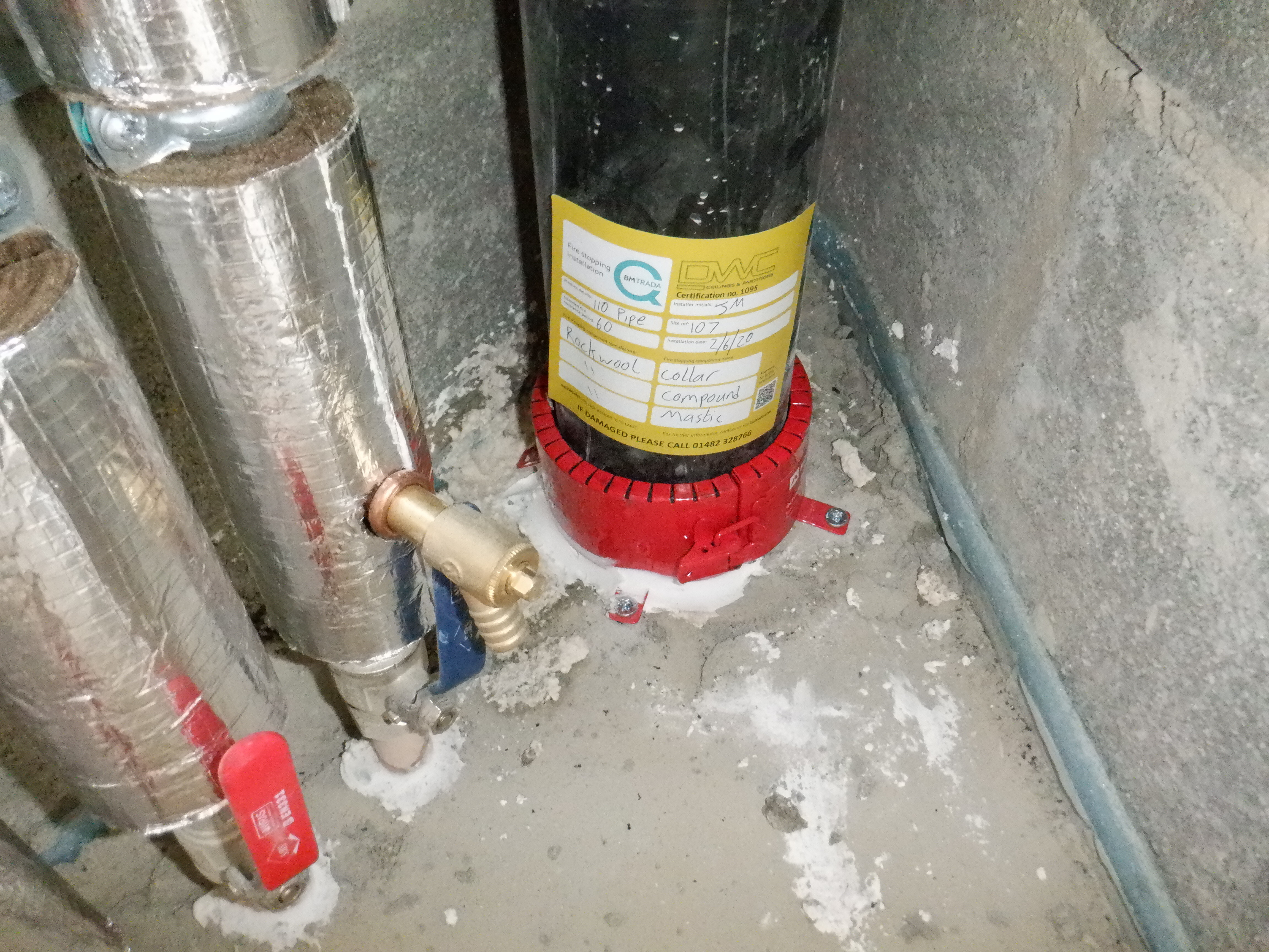 Firewall Fire Stopping at Hornsea Care Home Facility using Fire Survey Pro 13