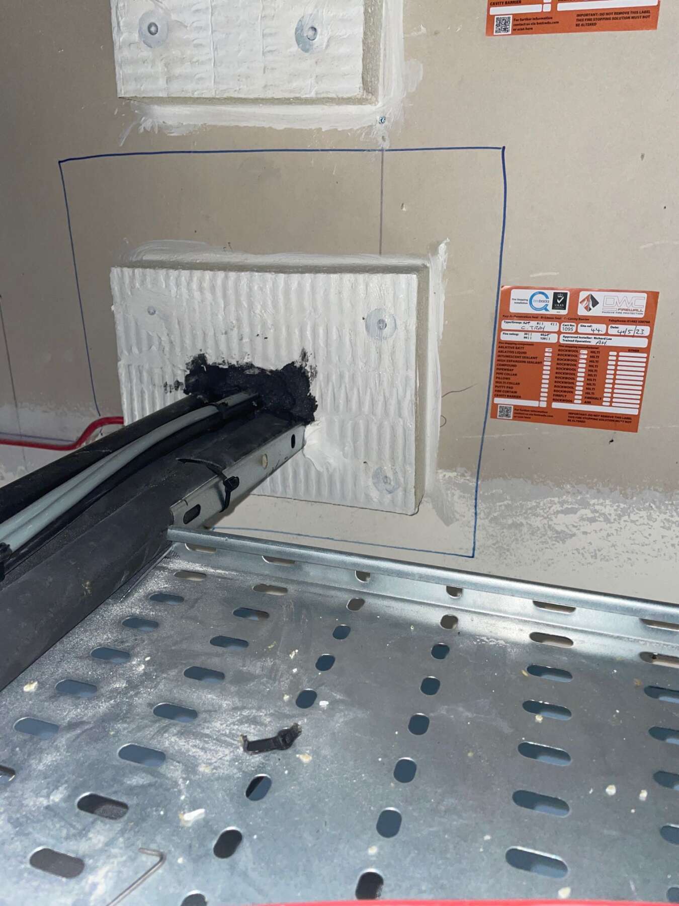 Firewall Fire Stopping at Mitsubishi Chemicals Saltend using Fire Survey Pro 8