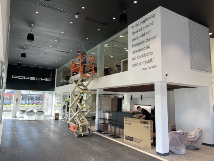 Dawbers dryling works at Porsche in York 33