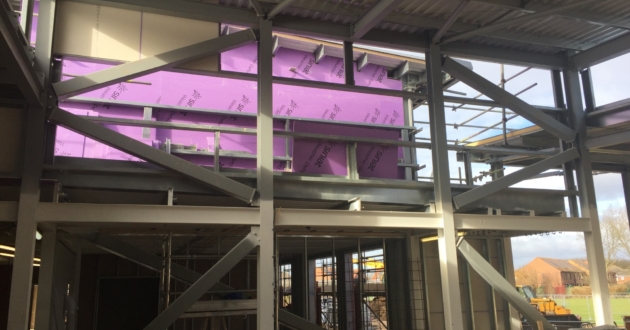 Dawber Williamson Ceilings Partitions at Riverside School Goole DWC 6