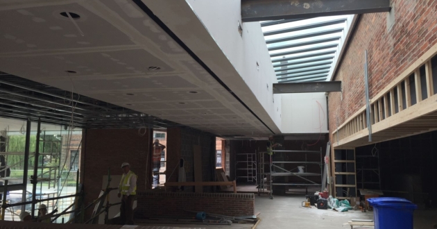 Dawber Williamson Ceilings Partitions fit out works at Middleton Hall Hull University DWC 2